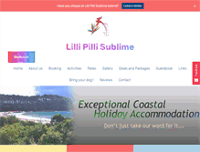 Tablet Screenshot of lillipillisublime.com.au